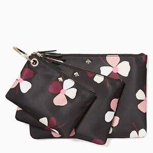 Kate Spade Black Floral Women Bags Set